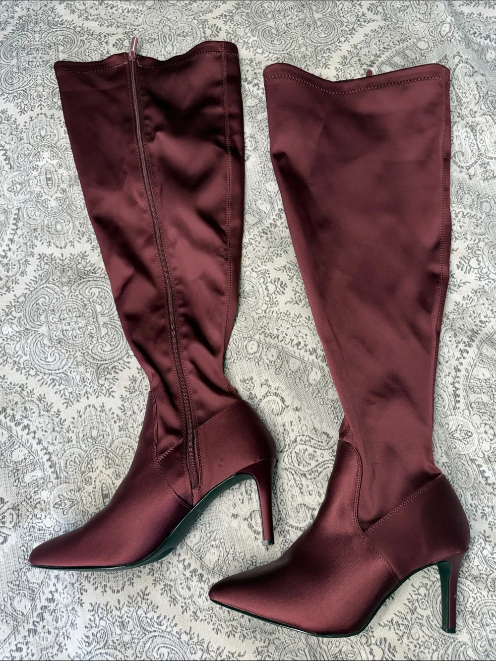 Torrid - Over-the-Knee Pointed Toe Stiletto Boots - Burgundy - Size 10
